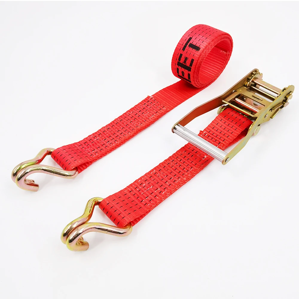 Hot Sales 5Kgs 2Inch Cargo Lashing Ratchet Tie Down belt with Aluminum Covered Handle