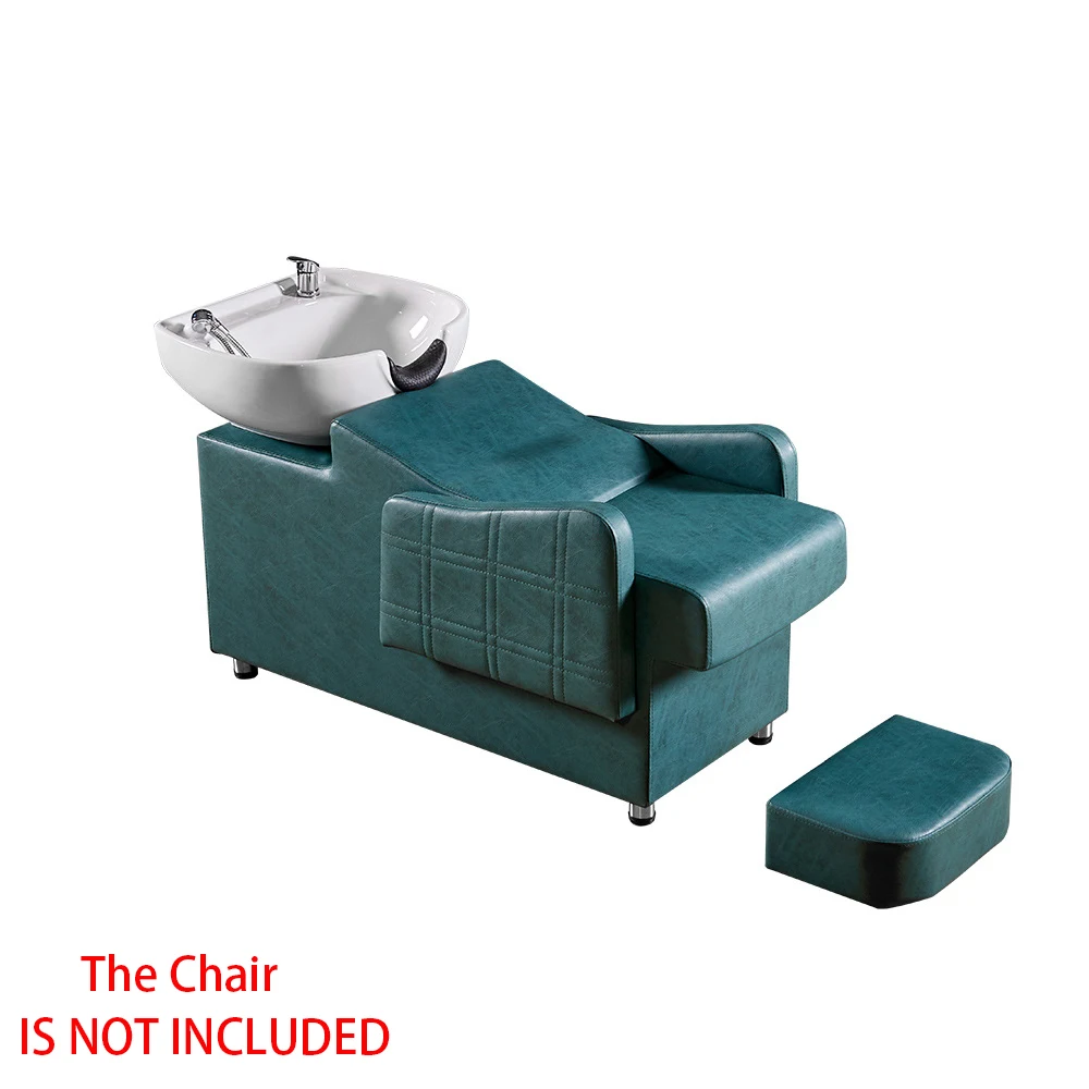 Черно-белая косметическое оборудование для парикмахерской керамическая раковина для шампуня