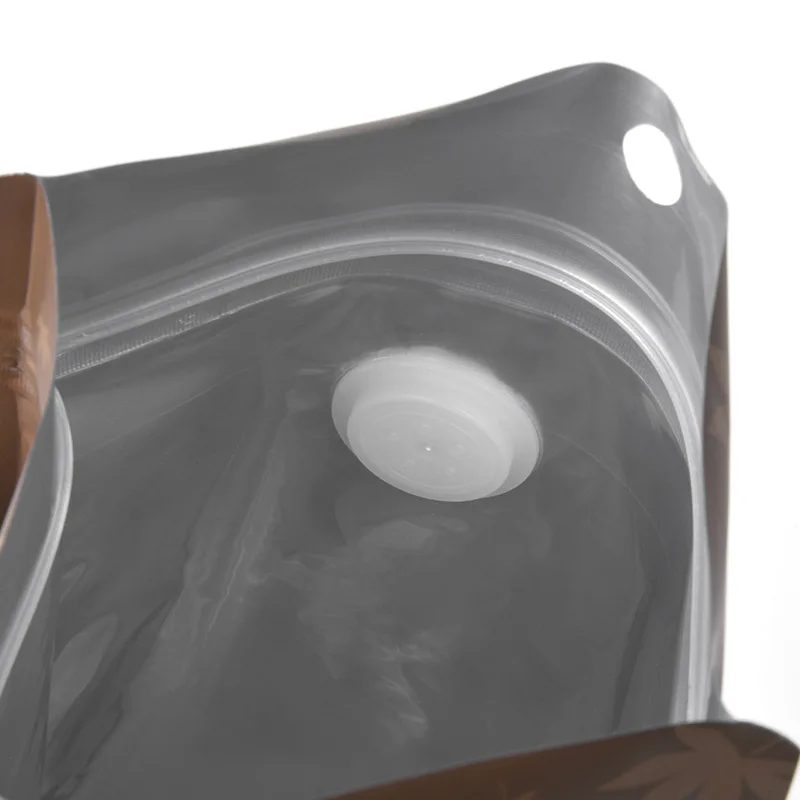 Custom 250G Bolsas Para De Cafe Empty Coffee Tea Packaging Pouch Flat Bottom Coffee Bag With Valve And Zipper