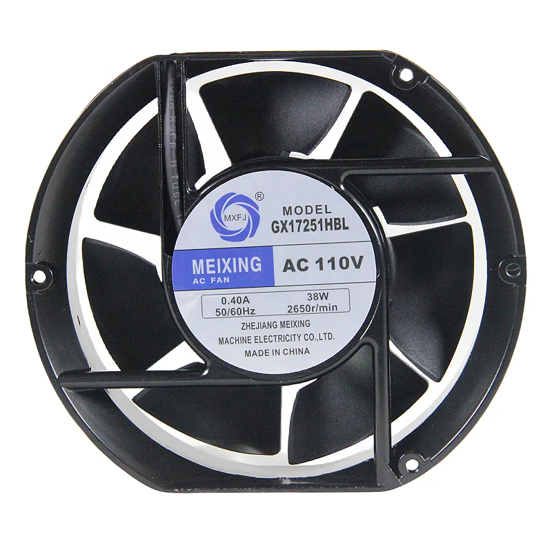 GX17251HBL 110VAC 2650RPM 172x150x51mm 38W Axial flow fan cooling fan  big air flow High quality pure copper wire fan