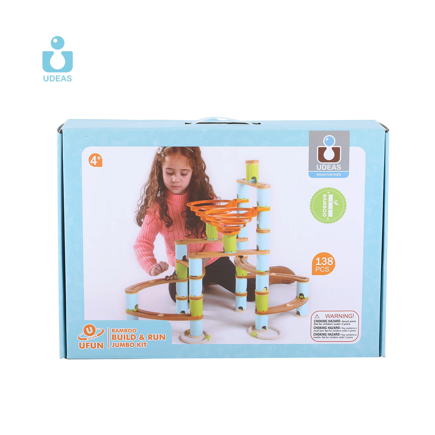 UDEAS Customizable Wooden Marble Run Music Motion Construction Toy