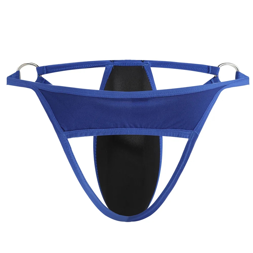 Мужские трусы, сексуальное нижнее белье, стринги, джоки с протектором для пениса