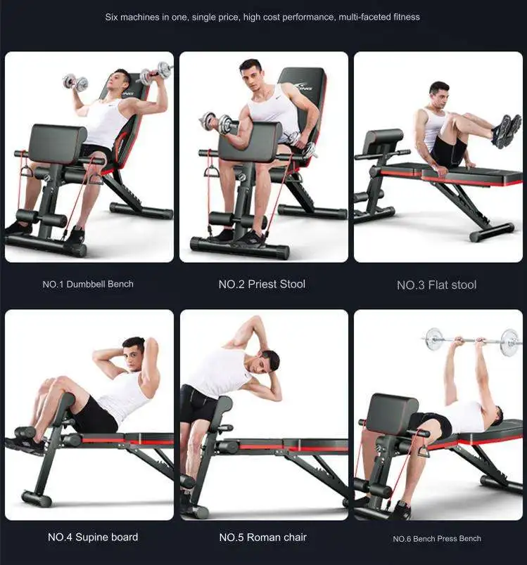 Adjustable Abs Bench for Abdominal Weights Training for Home Gym Equipment-Benches