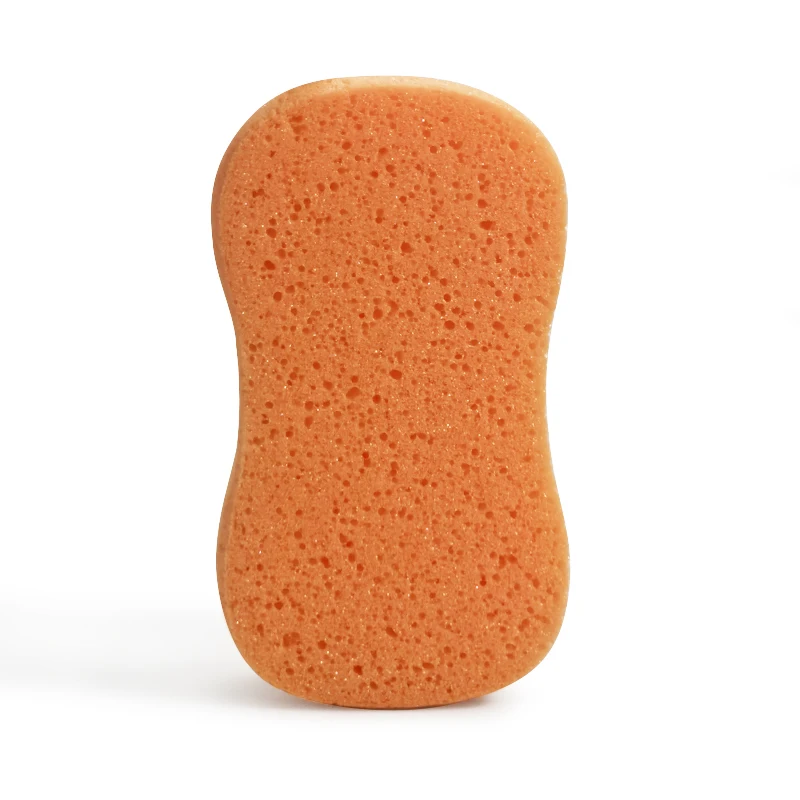 Customized New Product Monochrome 8-character high-density and efficient cleaning sponge for car beauty and cleaning