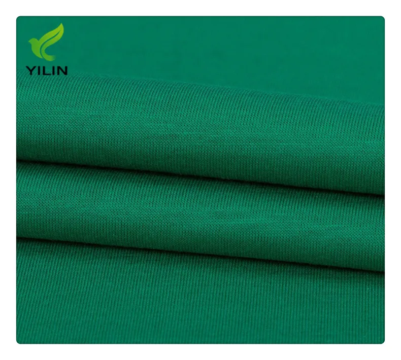 100% Pima Cotton Single Jersey Knitted Fabric stock for Clothing