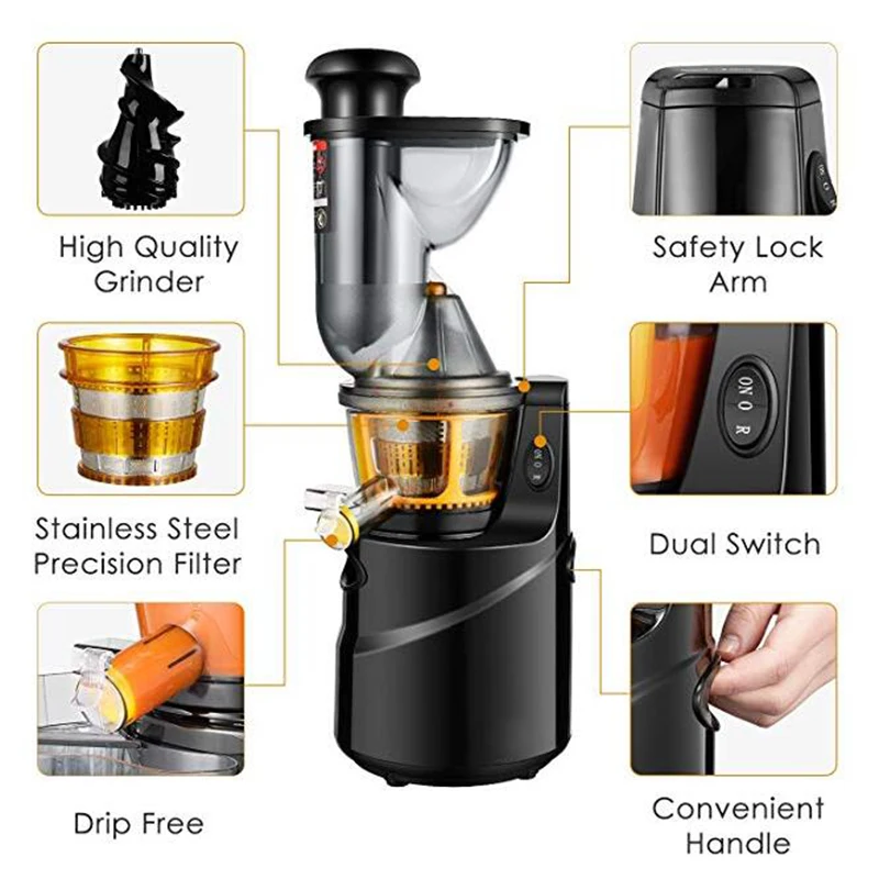 150W small electric kitchen appliances commercial carrot juicer juicers