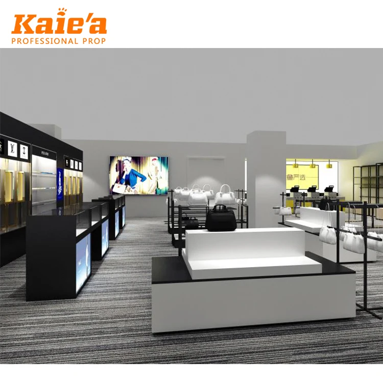 Custom retail metal bedding store display racks wooden home textile store display cabinet