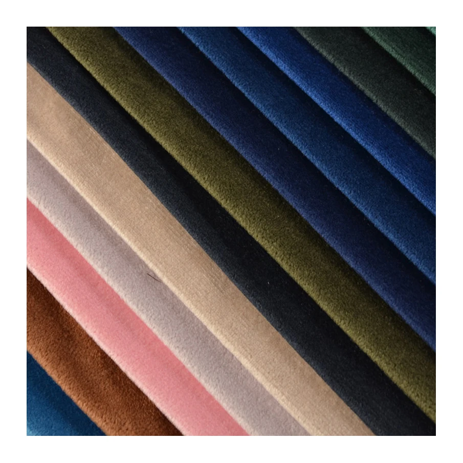 100% Polyester Micro Velboa Plush Toy Material Super Soft Velour Fabric