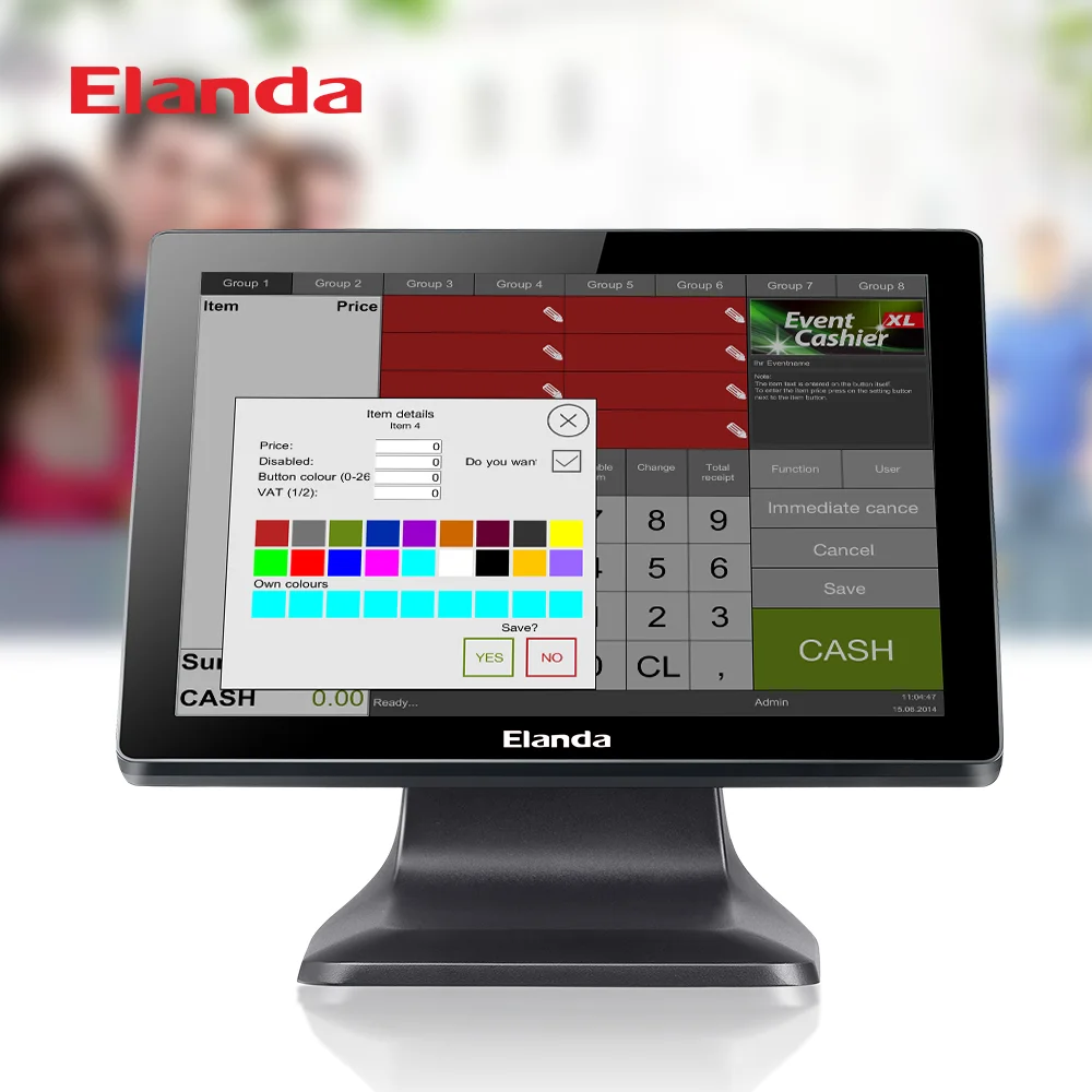 15 Inch POS All in one Dual Screen Windows Cash Register POS System
