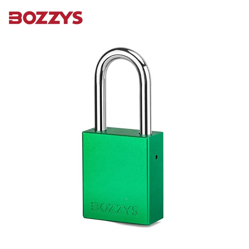 BOZZYS Hight Quality Aluminium Safety Padlock with Master Key and Steel Shackle for Industrial Lockout-Tagout