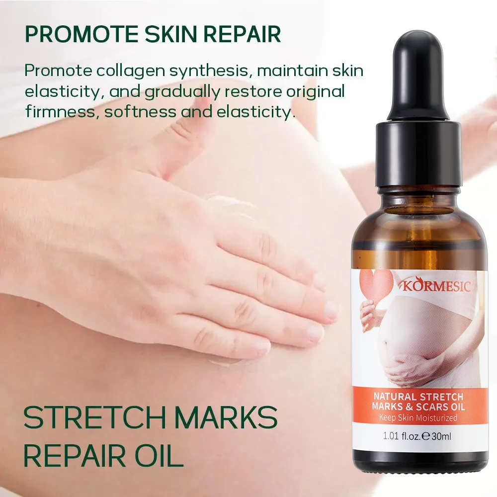 OEM ODM private label KORMESIC Stretch Marks Removal Oil Skin Firming Removes Scar Postpartum Stretch Mark Oil