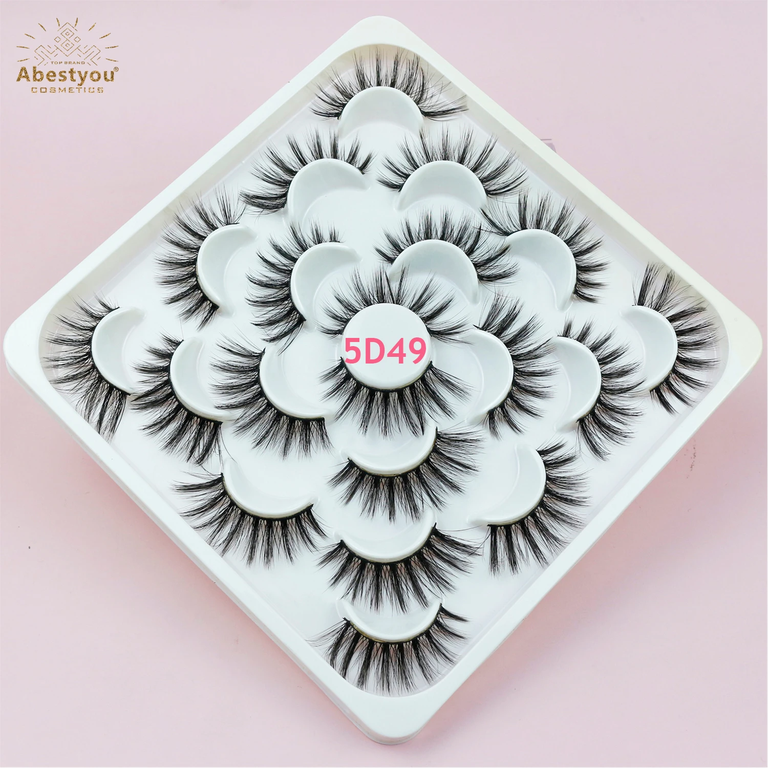 Abestyou Dramatic Glitter Lash Boxes With Custom Logo Natural Fluffy 18mm 20mm 25mm Mink Eyelashes Wholesale 3d Fur Lashes