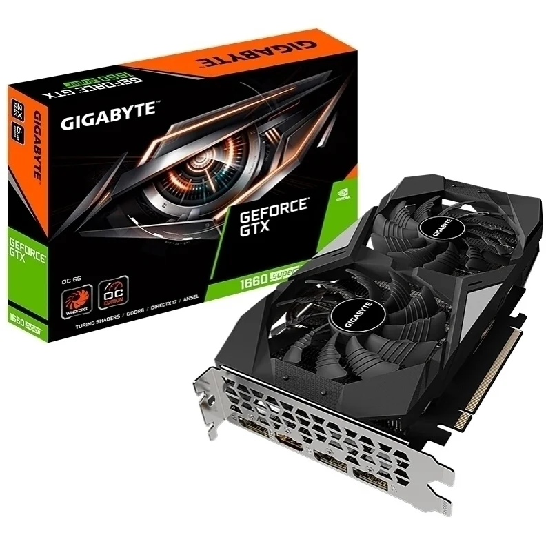 
 GIGABYTE GeForce GTX 1660  OC  6G 192bit GDDR6 Graphics Card with Dual Fan Gaming Video Cards  