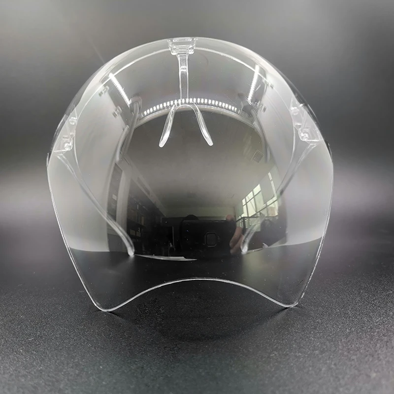 Eye Protection safety clear face sheild plastic with Glasses Frame face shield visor mask Anti-Fog  faceshield with box