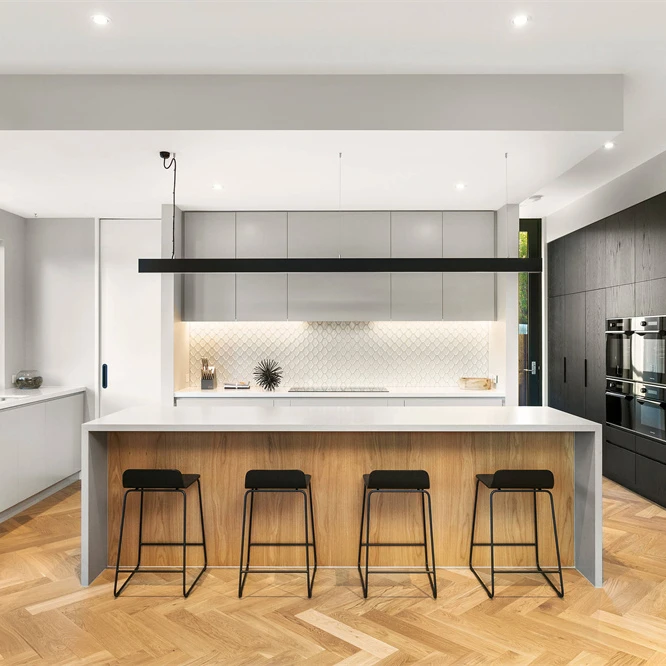 Fashion diy plywood integrated mdf hot selling modern australia style kitchen cabinets