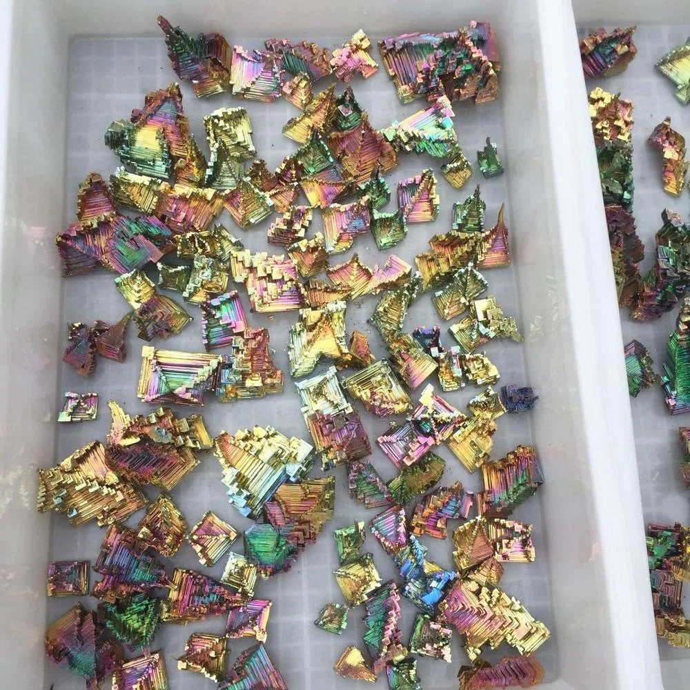 
wholesale natural bulk little raw Colourful bismuth ore for sale 
