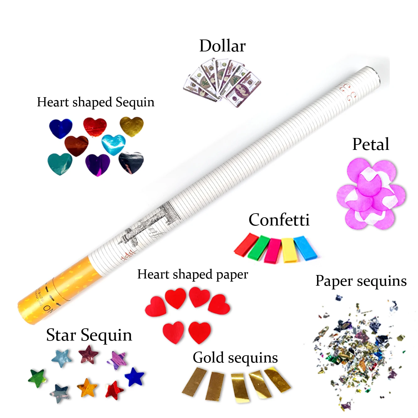 
New Products Cigarette confetti cannon Party Factory Tissue Paper Confetti Cannon Party Poppers For Festival Smoke Party Supplie 