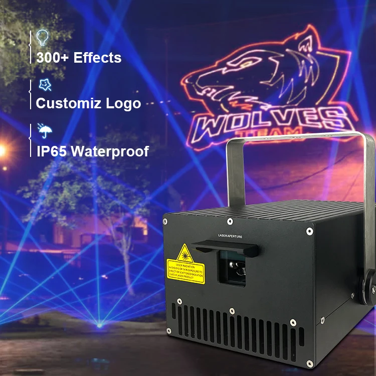 Wholesale Ip65 Full Color Stage Edm Rgb Animation Price Sky 30W 30 Watt Firework Outdoor Landmark Laser Light Projector