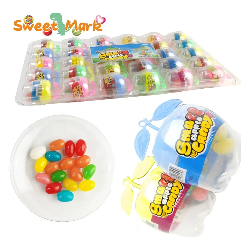 Apple shaped packaging halal fruit flavor jelly bean candy