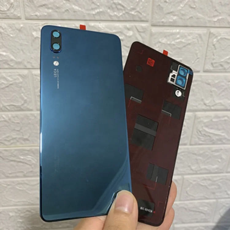 Оригинальная задняя крышка для объектива камеры задняя крышка батарейного отсека для Huawei P20 сапфировый синий