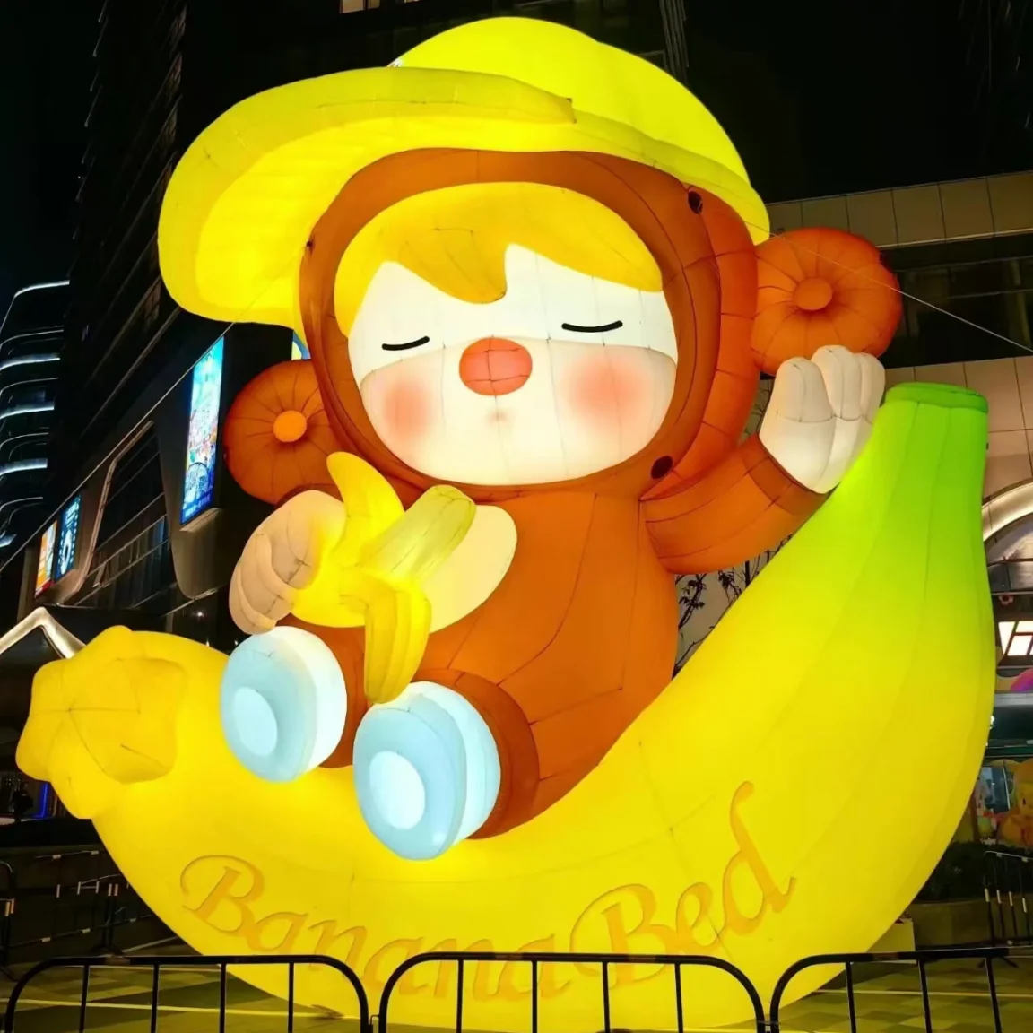 Customized LED Light Outdoor Waterproof Inflatable Rabbit Giant Inflatable Mascot Model