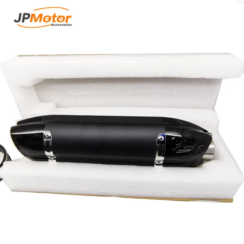 JPMotor выхлопная система мотоцикла 51 мм аксессуары для мотоциклов Универсальный выхлопной глушитель из углеродного