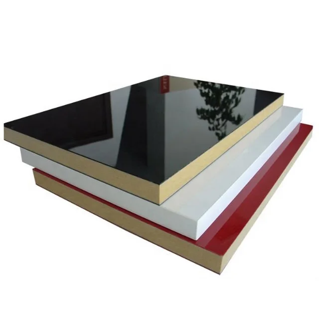 super mdf uv high glossy acrylic pre laminated table mdf cake pet cutting board wood photo tone hdf 10mm