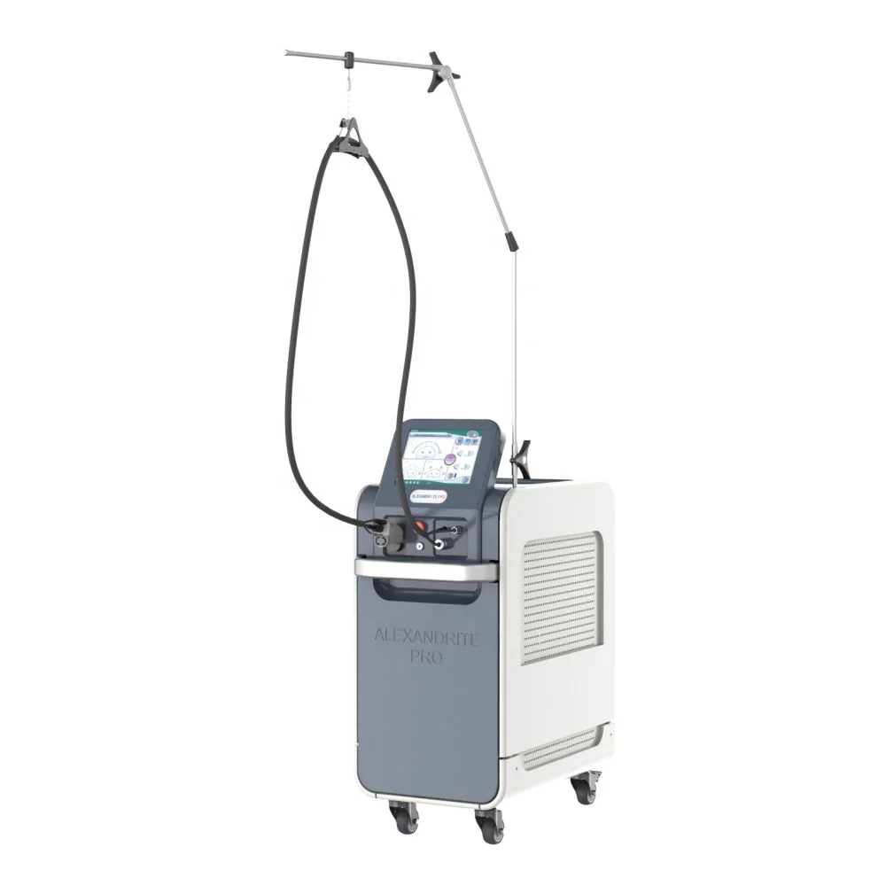 Beauty Equipment laser alexandrite 755nm and Nd yag 1064nm with Air cooling for hair removal