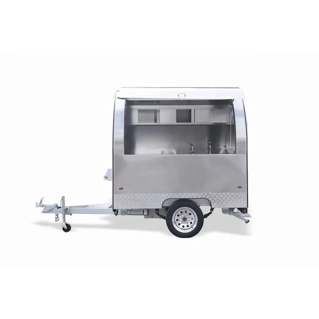 multi purpose trailer box trailer with glass fast food car food cart Chinese kitchen used coffee kiosks food truck trailer