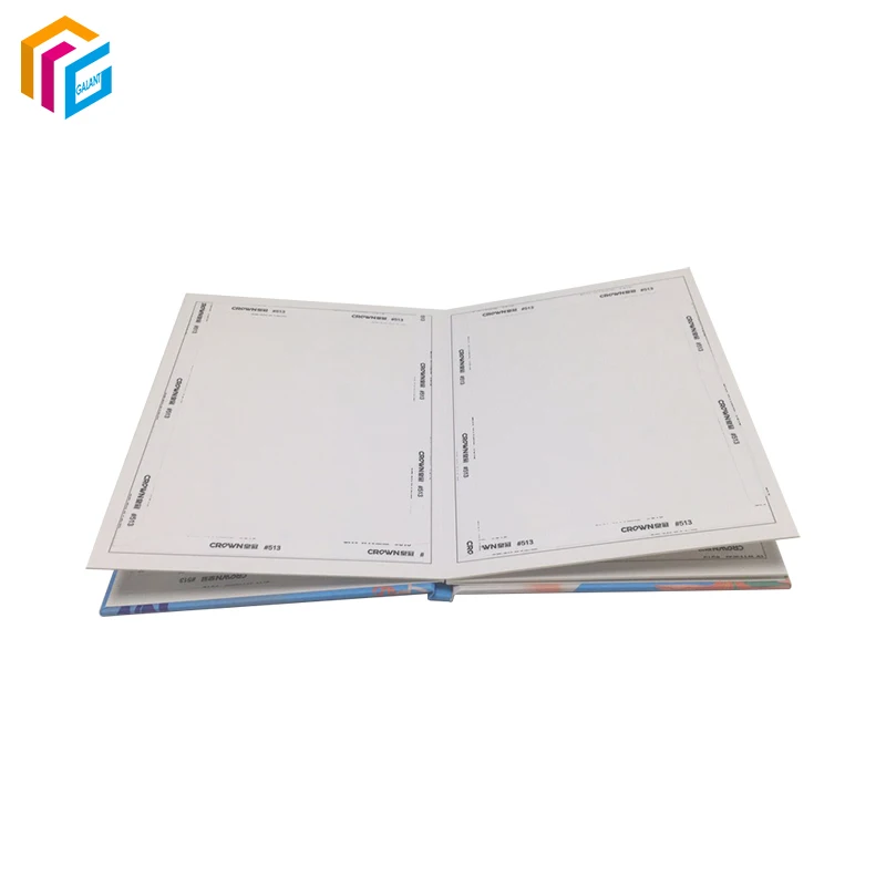 Custom print color hardcover board blank book shape photo frame holder photo album presentation folder with self adhesive