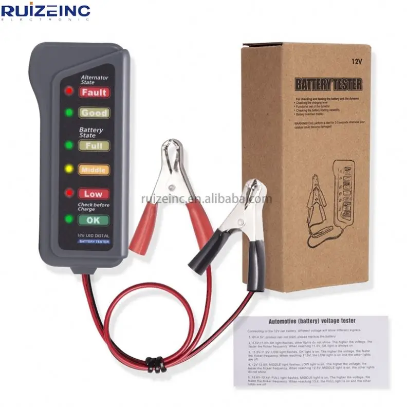 Car 12v battery tester motorcycle battery car storage battery tester