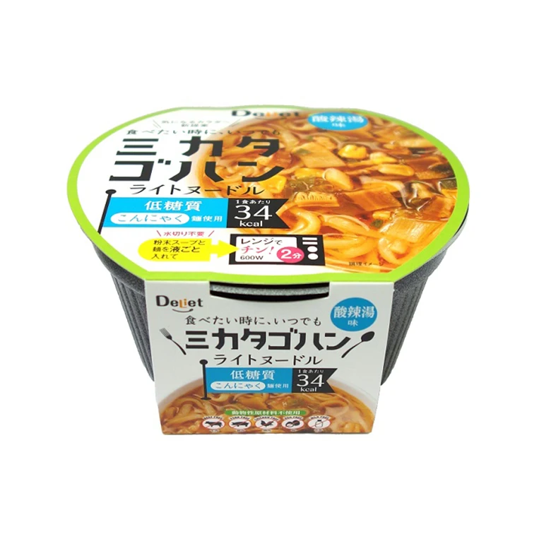 Wholesale Japanese konjac instant noodle Hot and Sour soup taste