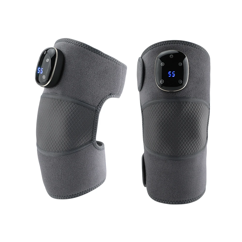 Hot Selling Massage Products Knee Wrap Heat Pad Joint Massage Pain Relief Vibration Infrared Electric Heating Knee Massager