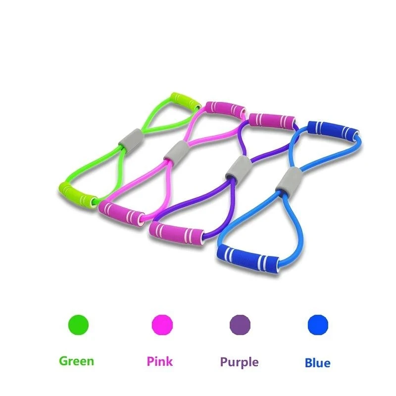 Figure 8 Gym Accessory Elastic Latex Fitness Equipment Stretching Exercise Bands Shoulder stretch bands arms chest expander