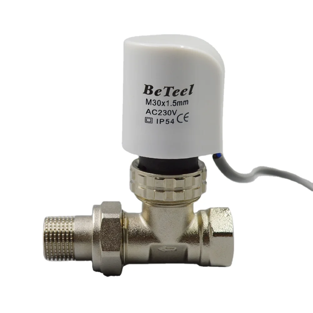 12v 220v 24v 230v linear piezoelectric thermal actuator with wax sensor for the underfloor heating manifold