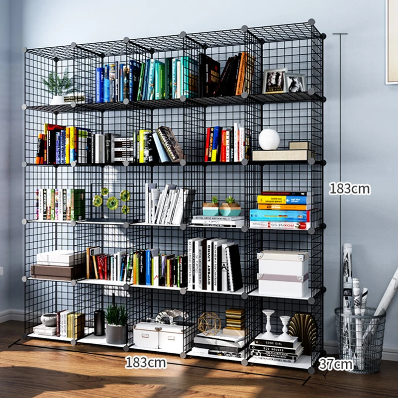 Diy storage cube cabinet plastic assemble wardrobe closet