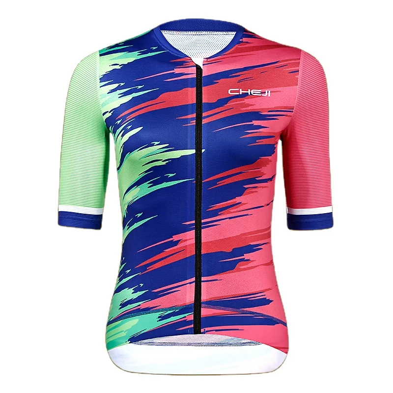 2023 wholesale new custom cycling jersey lady custom printing sublimation female design your own cycling jersey