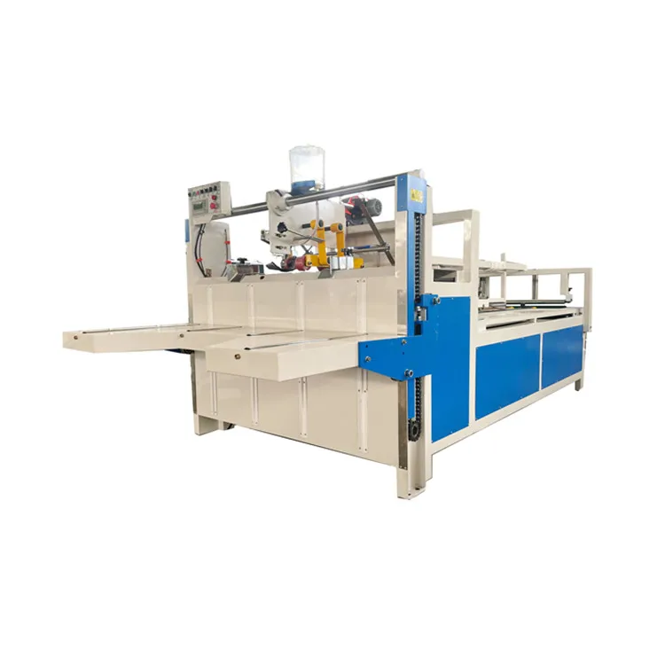 Corrugating cardboard folding gluing machine/paperboard gluer/carton box forming