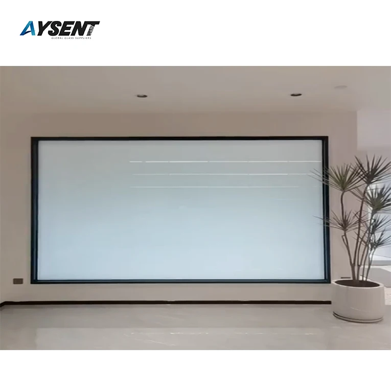 PDLC electronic tempered glass is used for bathroom and office partition doors and windows