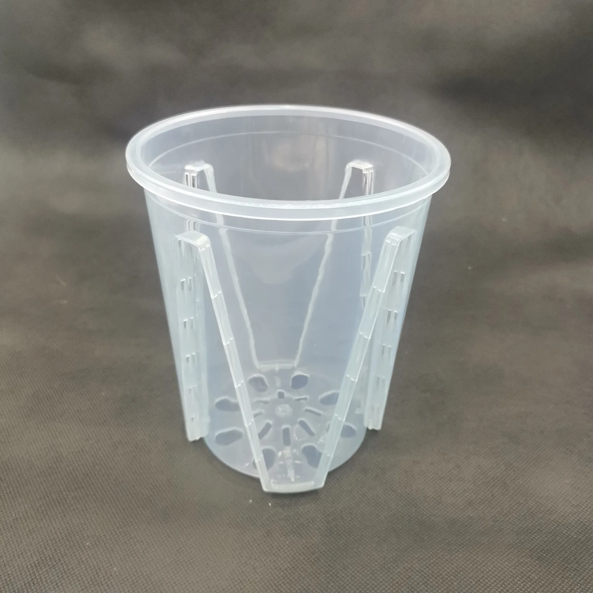 Plastic Garden Flowerpot Transparent Root-controlled Planter for Flowers Pruning Pot Orchid Clear Slotted Plantpot