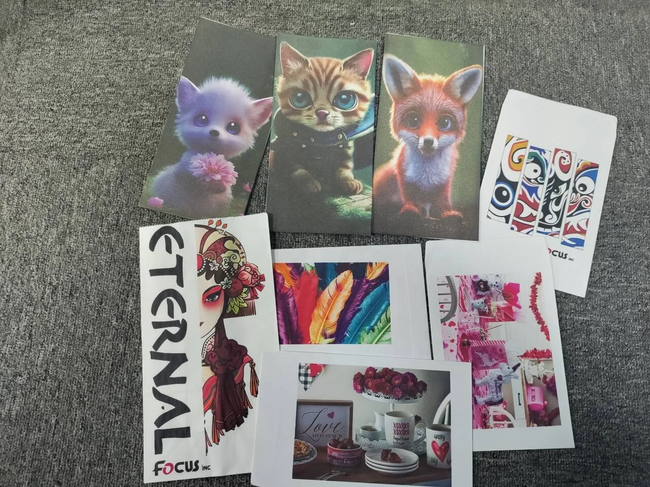 FocusInc high speed single one pass dye ink HPA3 A4 width page package printer