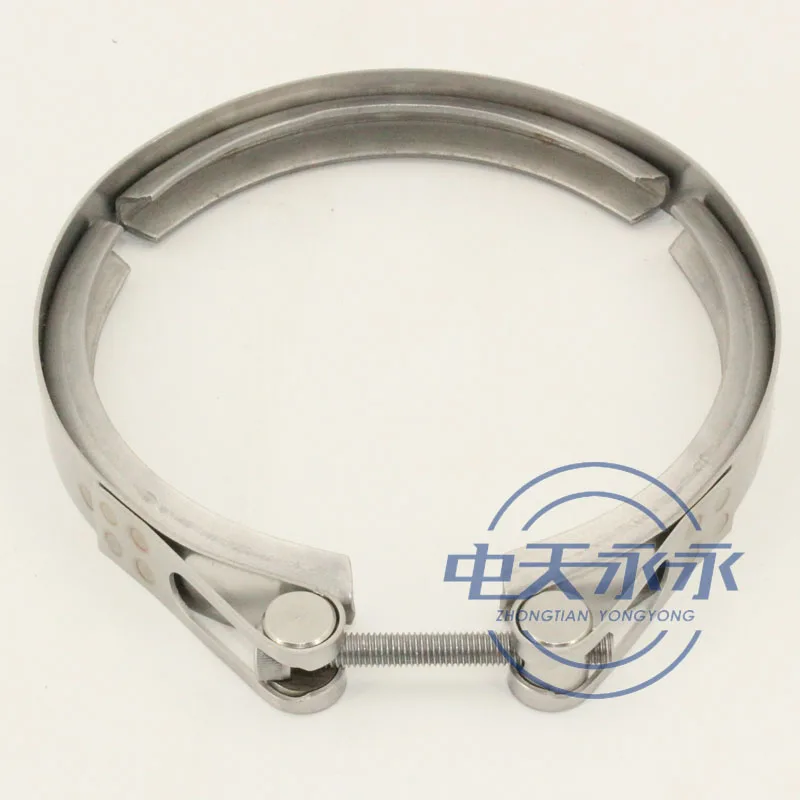 Stainless steel T bolt V band pipe clamps for turbocharger