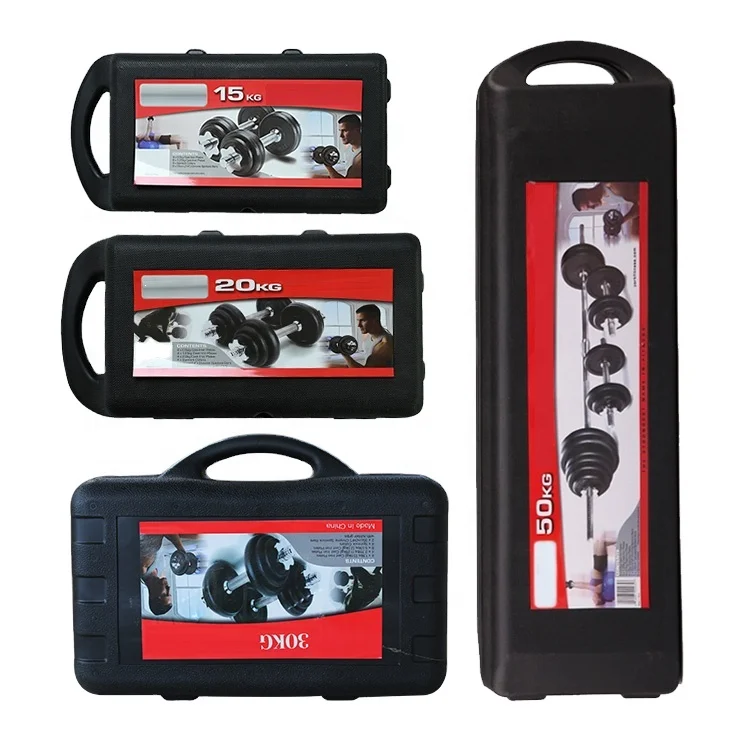 China Gym home fitness equipment adjustable cast iron dumbbell set with 15 kg 20 kg 30 kg 50 kg