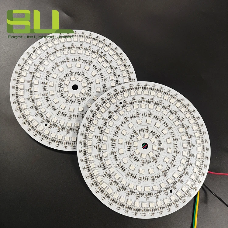5050 пиксель RGB светодиодная круглая световая панель DC12V 17 мм диаметр алюминиевая доска изюминка