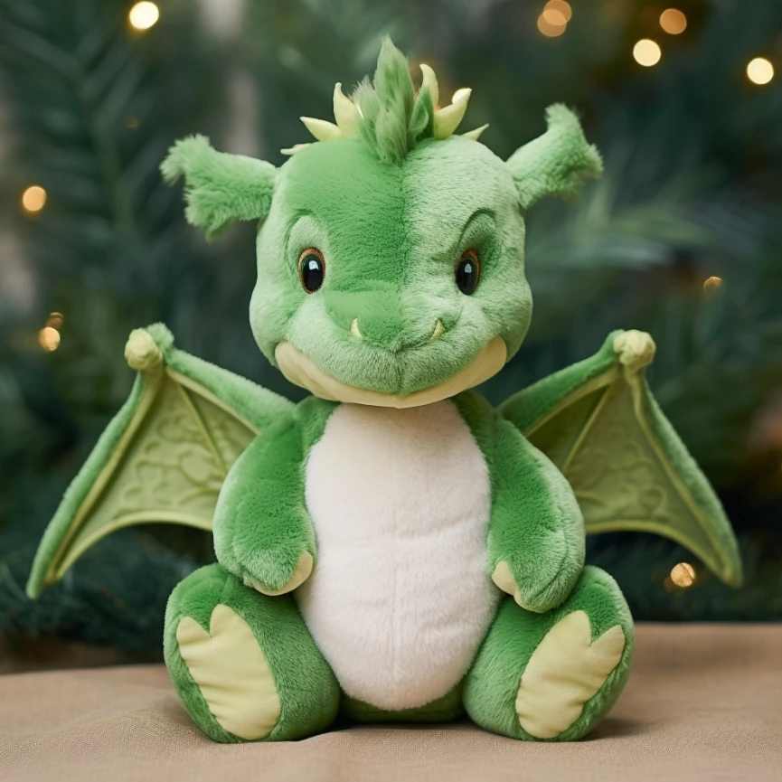 2023 New Design Dinosaur Plush New Year Mascot Stuffed Animal Doll Dragon Plush Toy