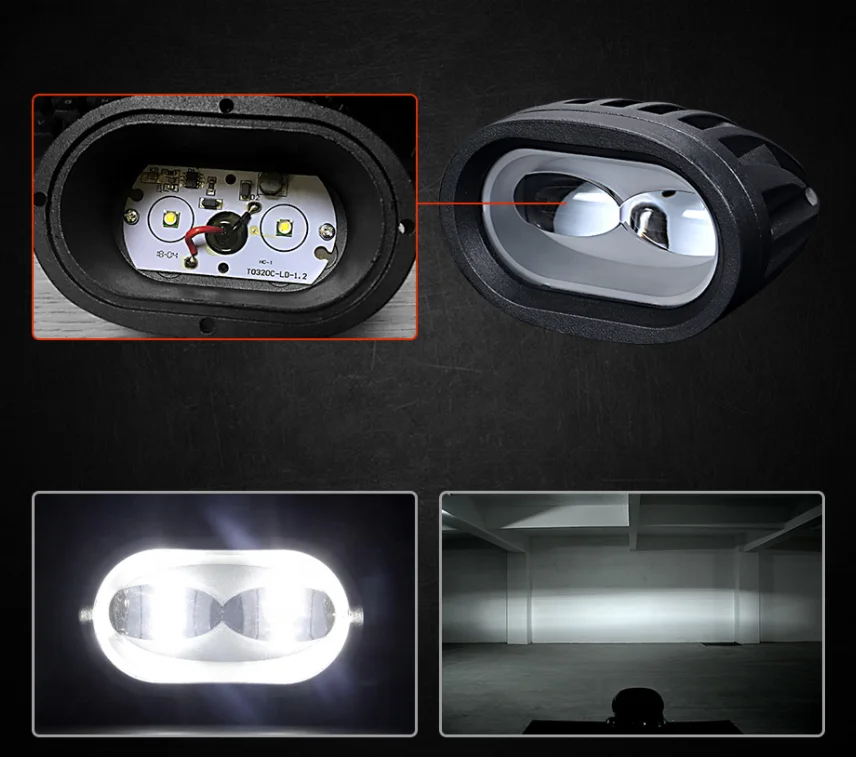 6D 20W LED Work Light Bar Car Driving Fog Spot Light Offroad LED Work Lamp Vehicle Truck SUV ATV Led 12v