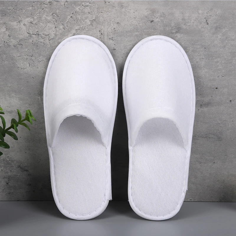 Hotel slippers customized nap cloth closed toe disposable spa air eva hotel slippers sandals slides slippers for women men