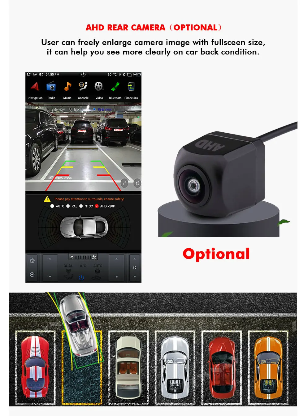 13.3 Inch Car Android GPS Navigation WIFI For Toyota Land Cruiser 2016