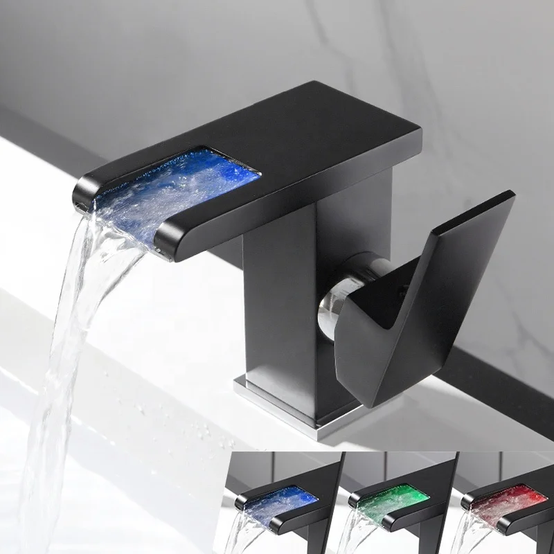 wash basin faucet bathroom sink faucets luxury water taps modern brass vanity mixers tap bathroom sink taps led bathroom faucet