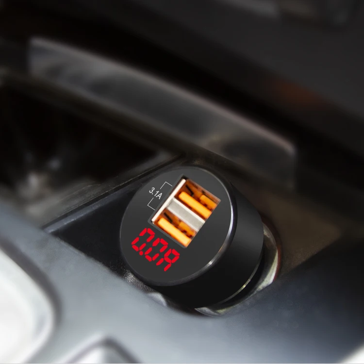  Автомобильное зарядное устройство Usb mp3 плеер с двойным usb-портом и быстрой зарядкой 31